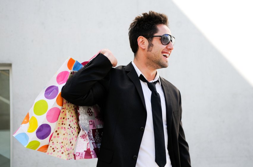 Image result for man with shopping bags